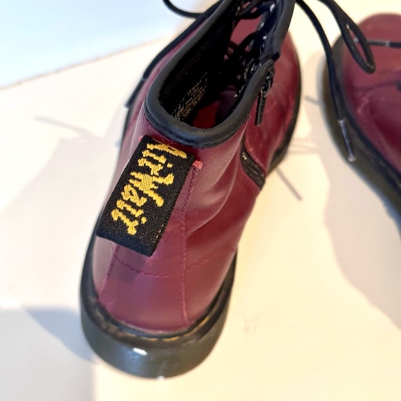Dr. Martens 1460 Youth Delaney Zip Boot Cherry Sz 4 (women 5) - Picture 5 of 8